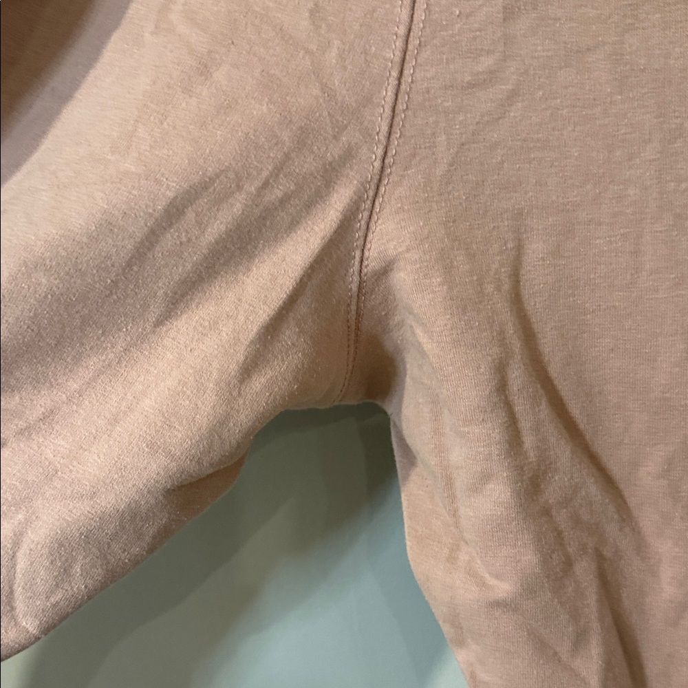 Free People movement dusty rose colored joggers with ankle zip and drawstring - Picture 4 of 13